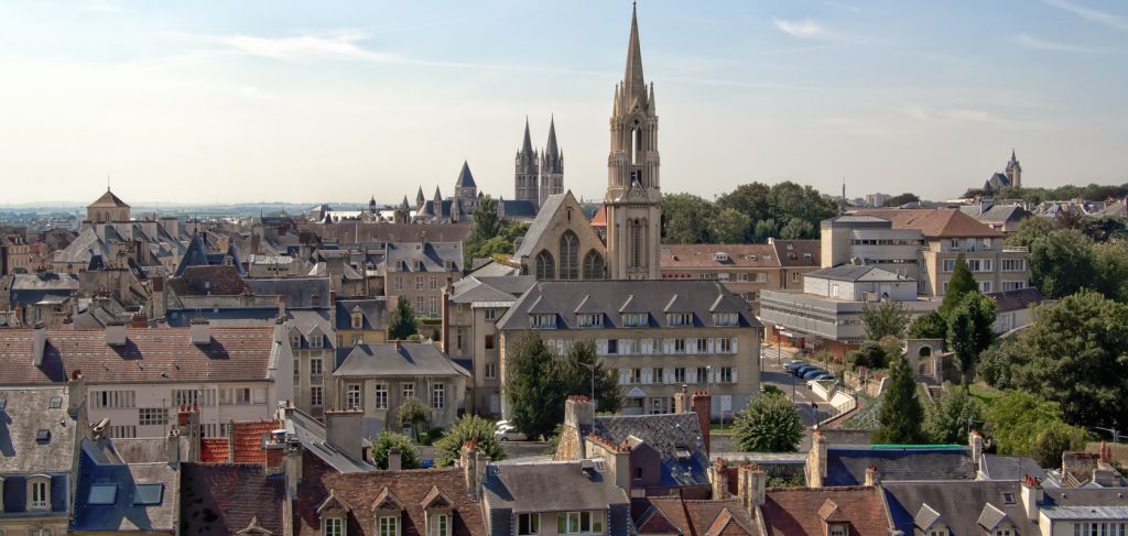 France, Caen - La ville aux mille clochers