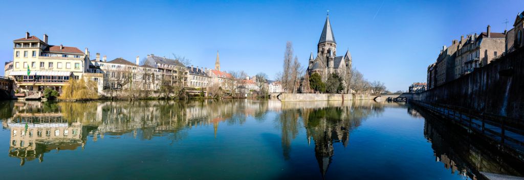 panoramique sur l'ile de metz